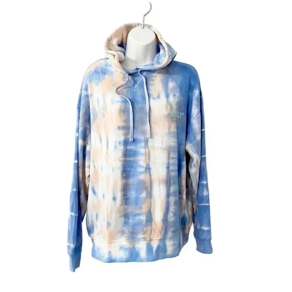 NWT Bandier WSLY Ecosoft Classic Tie Dye Hoodie Small